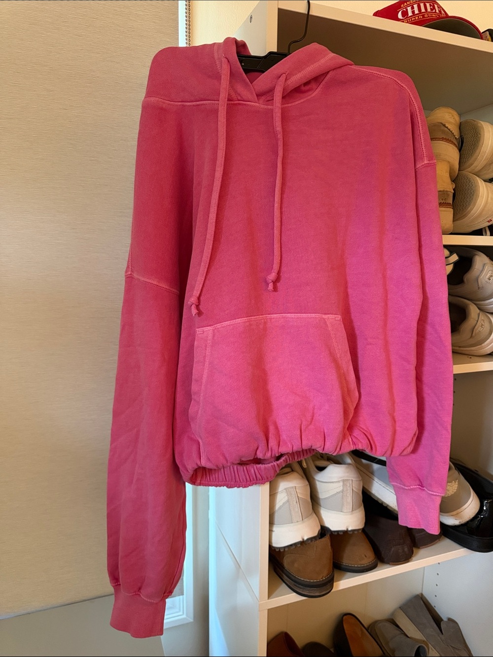 Old Navy Pink Hooded Pullover Sweatshirt